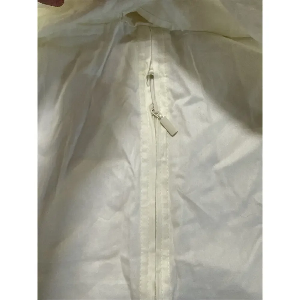 Gucci White Fabric Zippered Dust Cover Garment Bag 27